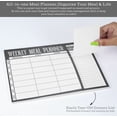thumbnail image 2 of Inkdotpot Weekly Meal Planner Notepad 7"x10 , "Weekly Meal Planner" Magnetic Meal Planning Pad with Tear Off Grocery Shopping List for Fridge- Kitchen & Home - 54 Sheets -HQ, 2 of 7