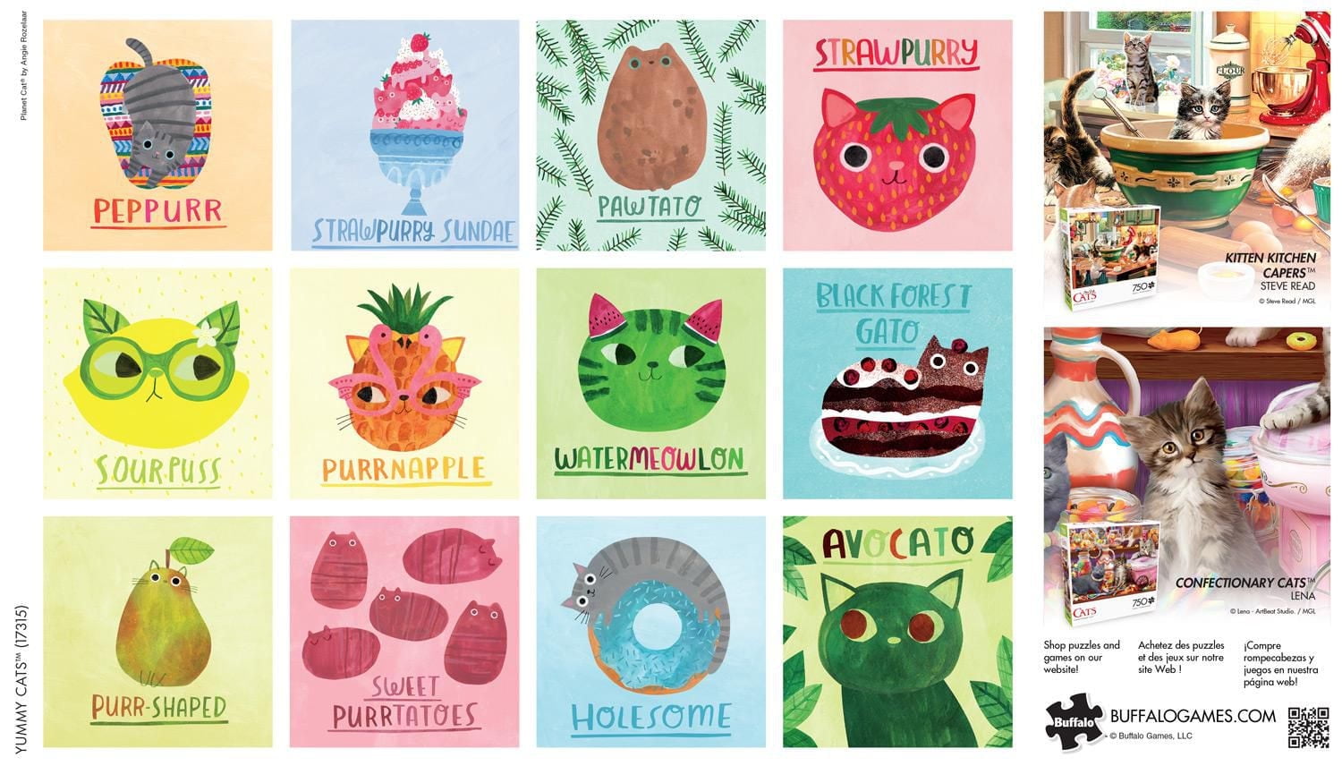 Buffalo Games - Cats - Yummy Cats - 750 Piece Jigsaw Puzzle