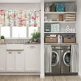thumbnail image 5 of LALILO Kitchen Curtain Valance Elegant With Bouquets Can Rod Pocket Window Curtain 52"x 18" Set of 2, 5 of 5