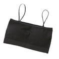 thumbnail image 1 of AMERTEER Sports Bras for Women Seamless Formfitting Boat Neck Elastic Simple Color Removable Pads Versatile for Dating Dinner Parties black, 1 of 6