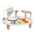 thumbnail image 1 of Batería madera para niños, instrumentos percusión musical, juguete musical para desarrollar la motricidad fina y para niños en edad preescolar, 1 of 9