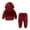 Burgundy, variant on Odeerbi Toddler Sweatshirt Baby Velvet Fabrics Coat Pants 2PCS Set Kids Sweater Boys Girls Gray