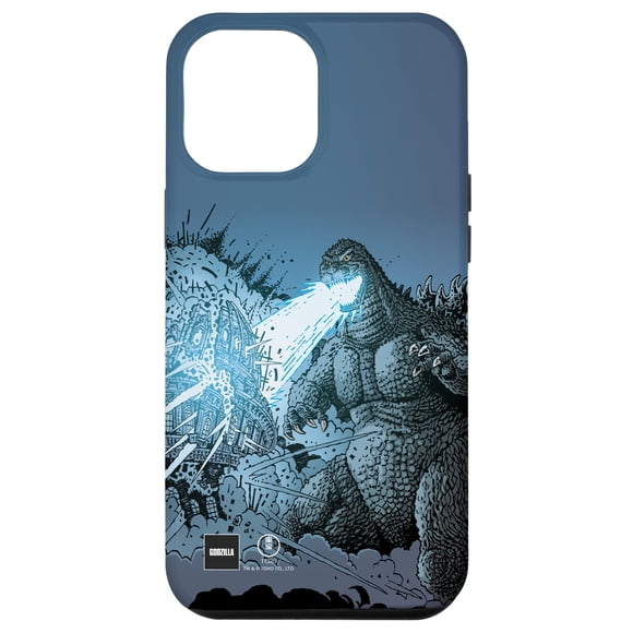 Funda Godzilla iPhone 12 Pro Max Arte Cómic Rayo Calor