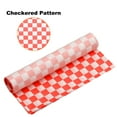 thumbnail image 5 of 100pcs Square Checkered Pattern Wax Paper Sheets 7" x 7", Red, 5 of 7