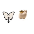 thumbnail image 1 of Reloj de pared acrílico con forma de mariposa y estatua de animal en miniatura, decoración de mesa, decoración creativa para el hogar, oficina, comedo, 1 of 8