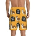 thumbnail image 2 of Yiaed Corgi for Men's Soft Sleep Pajama Short Lounging Pajama Shorts-Small, 2 of 8