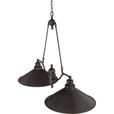 Mission Three Light Island - Island Lighting 2 Light With Mission Dust Bronze Finish Iron Medium Base 40 inch 300 Watts