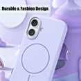 thumbnail image 5 of Silicone Magnetic Case for iPhone 17,Shockproof Slim Cover Full Covered Camera Protection Slim Drop Proof Durable Protective Cases - Purple, 5 of 7
