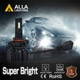 thumbnail image 6 of Alla Lighting C-HR Vision PS19W 5201 5202 LED Fog Lights Replacement Bulbs Upgrade Xtreme Super Bright 6000 Lumens CSP-SMD PS24WFF 12085 PSY19W 12085 DRL, 6000K Xenon White, 6 of 9