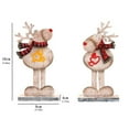 thumbnail image 3 of Mikilon Decor Christmas Decorations Home Ornaments, Christmas wooden painted desktop ornaments Christmas decoration ornaments, A, 3 of 8