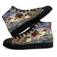 thumbnail image 4 of Texas Longhorn Happy New Year High Top Canvas Shoes Sneakers Black Size 12, 4 of 7