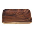 thumbnail image 3 of Plato de madera, bandeja de comida, plato de sushi, bandeja de comida de madera ecológica marrón rectangular saludable, para panadería casera restaurante cafetería tienda Ecomeon no, 3 of 6