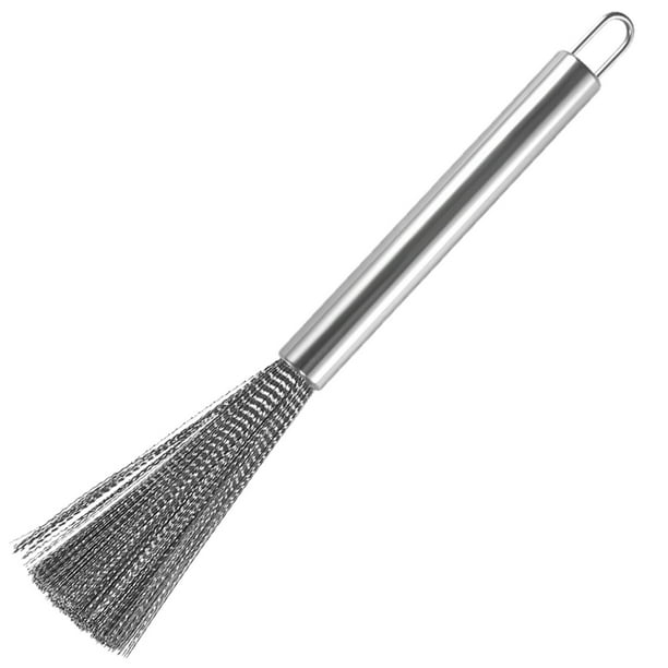 Cepillo Para Ollas De Acero Inoxidable Con Mango De Madera Cepillo Para Lavar Ollas Cepillo De Mango Largo Artefacto Para Ollas Cocina Hogar Cepillo De Limpieza Multifuncional Especial