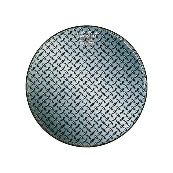 Remo Custom Diamond Plate Graphic Bass Drum Head 20 in.