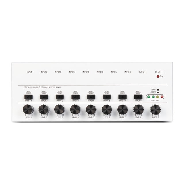 4 6 8 Channels Mini Sound Mixer Audio Mixer Mini Stereo Mixer Portable Ultra Low-Noise Line Mixer For Recording Audio Equipment