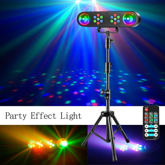 Disco Lights With Stand DMX RGB LED Telbum Party Stage Effect Light Set W/Remote