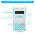 thumbnail image 3 of Unique Bargains Scientific Calculator 2 Line 12 Digit Engineering Calculator with 240 Function Green, 3 of 6