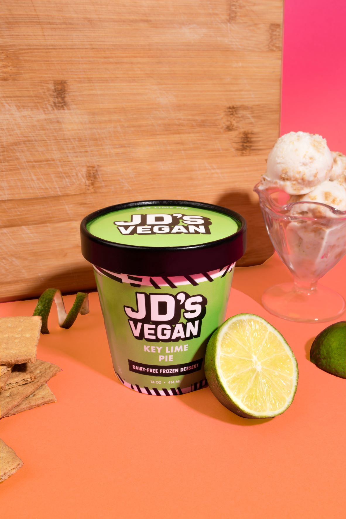 JD's Vegan Key Lime Pie Ice Cream, Pint