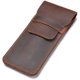 thumbnail image 2 of Estuche de cuero para bolígrafos Estuche para múltiples bolígrafos hecho a mano Estuche protector de cuero Crazy Horse Estuche grande para bolígrafos - Marrón, 2 of 4