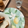 thumbnail image 4 of Round Placemats Lemon Fruit 15 inch Set of 6 Table Mats for Dining Table Green Leaves Floral Heat Resistant Non-Slip Kitchen & Home Decorative Place Mat Set, 4 of 8