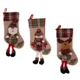 thumbnail image 3 of Medias de Navidad Adornos para ventanas Bolsas de cuadros Decoración de del árbol de Navidad Santa, 3 of 9
