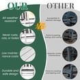 thumbnail image 6 of SERWALL Oversize Rocking Chairs, Outdoor Rocker for Porch, HDPE Rocking Chairs, 6 of 9