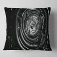 thumbnail image 2 of Designart Fractal 3D Black Whirlwind - Contemporary Throw Pillow - 16x16, 2 of 5