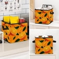 thumbnail image 7 of RATGDN Collapsible Fabric Cube Storage Bin with Double Handles for Living Room Bedroom Office Black - Orange Juice Fruit, 7 of 7