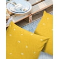thumbnail image 2 of Pack of 2 Outdoor Pillow Covers, Lemon Pattern Texture Waterproof Square Throw Pillowcase Cushion Decorative Pillow Covers for Couch Patio Tent, 18x18 in, 2 of 6
