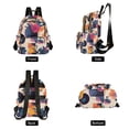 thumbnail image 4 of FORMRS Mini Backpack Purse for Women Travel Daypack Casual Shoulder Bag, Flowers Pattern Style, 4 of 7