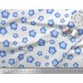thumbnail image 2 of Soimoi Blue Cotton Cambric Fabric Floral Fabric Prints By Yard 56 Inch Wide, 2 of 3