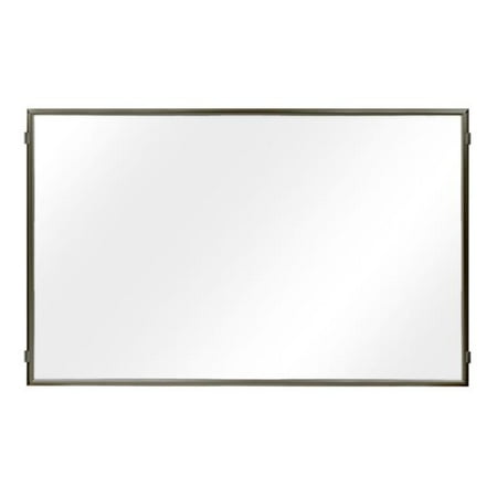 Lavi Industries 50-HFP1008-MB-CL Hinged Frame Sign Panel And Barrier, Matte Black