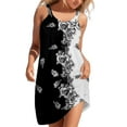 thumbnail image 4 of SZXZYGS Robes de Vacances pour Femmes 2024 Robe d'Été Courte de Plage Sans Manches Imprimé Coloré Amusant Jupe Décontractée Vacances en Bord de Mer Mini Robe 2024, 4 of 5