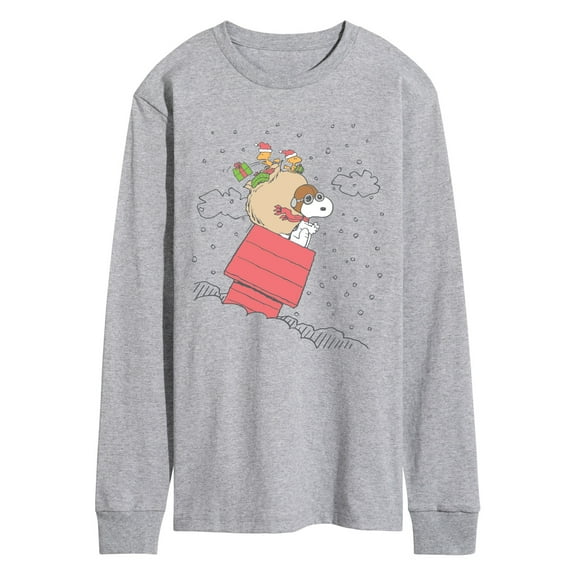 Peanuts - Snoopy House Sled - Men's Short Sleeve Graphic T-Shirt