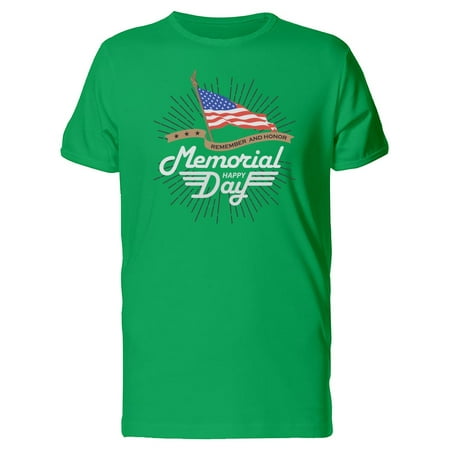 Remember & Honor Memorial Day Tee Men's -Image by