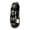 Black B, variant on Vintage Skull Paracord Bracelet, Adjustable Woven Gothic Handstring with Metal Skull Charms U-Shackle Closure for Halloween Birthday Gifts (Black)