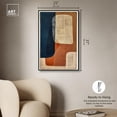 thumbnail image 5 of Blue And Cream II Canvas Midcentury Abstract Wall Art by Art Remedy, Black Frame, 24" x 36", 5 of 7