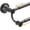 Black, variant on Adjustable Retractable 15-27 Inches Stainless Steel Bathroom Towel Bar, Bathroom Accessories Bath Hotel Double Towel Bar Rod Hanger Wall Mounted Towel Holder Towel Rack, Oil Rubbed Bronze