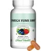 Maxi Health Omega Yums 1000 - Kid Friendly - Fruity Burst Flavor - 110 Softgel Capsules - Kosher
