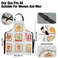 thumbnail image 3 of Yayeee Chief Kitchen Apron with Pockets for Cooking Water Resistant Unisex Adjustable Neck Strap, Various Toasts, 3 of 7