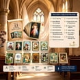 thumbnail image 3 of Leather Holy Card Pocket Card Organizer With 13 Catholic Cards, 3 of 5