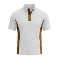 thumbnail image 5 of TAGOLD Mens Summer Short Sleeve Turndown collar Blouse & Shirt Color Corduroy Button Top, 5 of 5