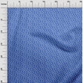thumbnail image 3 of oneOone Velvet Medium Blue Fabric Floral Craft Projects Decor Fabric Printed By The Yard 58 Inch Wide, 3 of 4