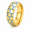 Gold, variant on Men Soccer Pattern Ring in Stainless Steel, 8mm Band with Glowing Panel Lines, US Sizes 6-12, Sporty Style for Match Days and Football Fan Birthday Gifts