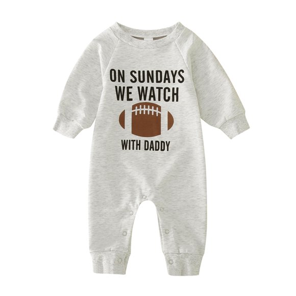 Infant Romper Modern Baby Clothes Girls Size 6 Summer Clothes Fall Outfit Girl Baby Birthday Dress 1 Year Girl Boys Girls Long Sleeve Romper Letter Prints Jumpsuit Black 9-12 Months