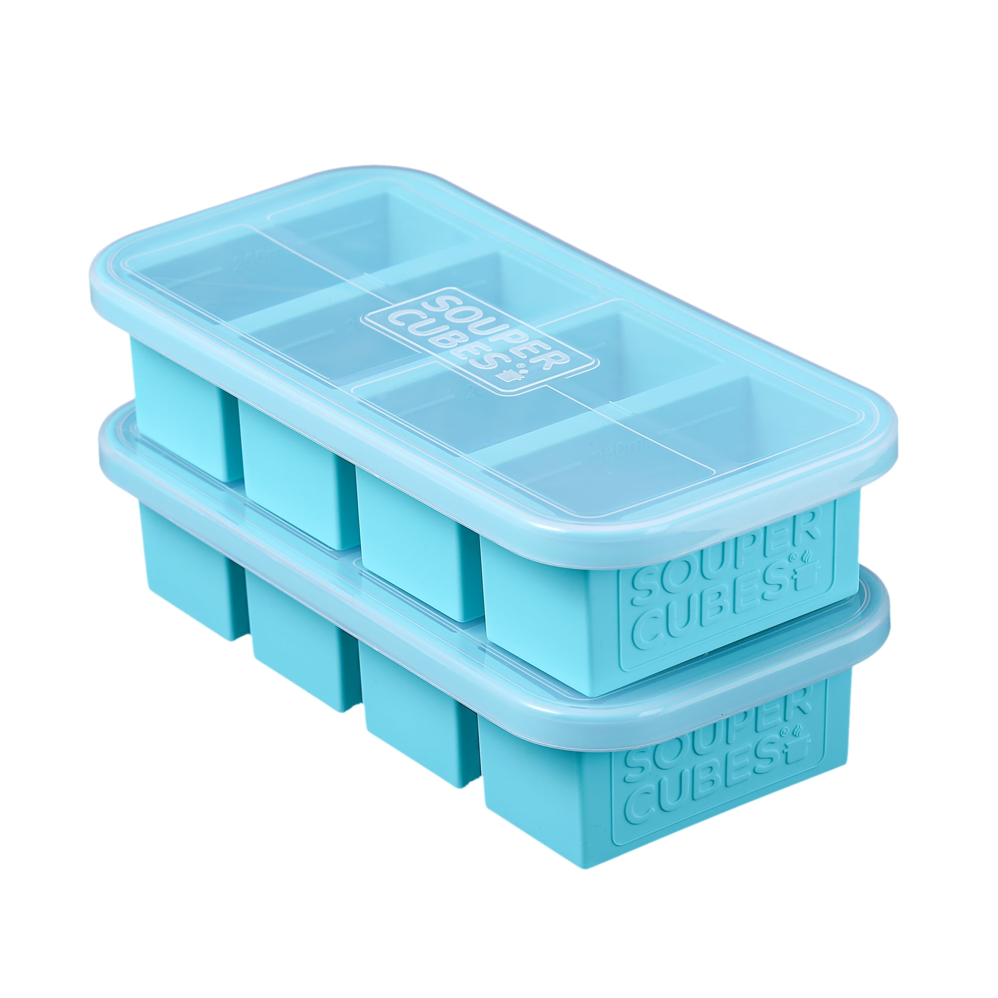 Freeze Soup Sprinkles Edition Souper Cubes 1-Cup Freezing Tray with lid Chili stew Makes 8 Perfect 1 Cup portions Pack of 2 