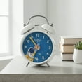 thumbnail image 2 of Unique Bargains Non-Tick Alarm Clock with Astronaut Pattern White 4.2"L x 2.1"W x 6.4"H, 2 of 5