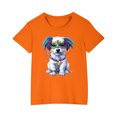 thumbnail image 1 of RXIRUCGD 2025 Vêtements d'Été pour Enfants T-shirt Imprimé Mode Mignon Col Rond Manches Courtes, 1 of 5