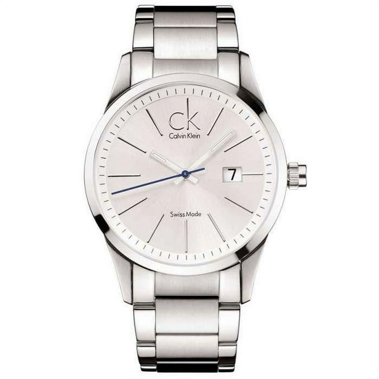 Calvin Klein Men's K2246120 Swiss Made Silver Dial Stainless Steel