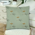 thumbnail image 3 of MKHERT Owls On A Branch Throw Pillowcase Pillow Cover Cushion Couver 18x18 inch, Set of 2, 3 of 3